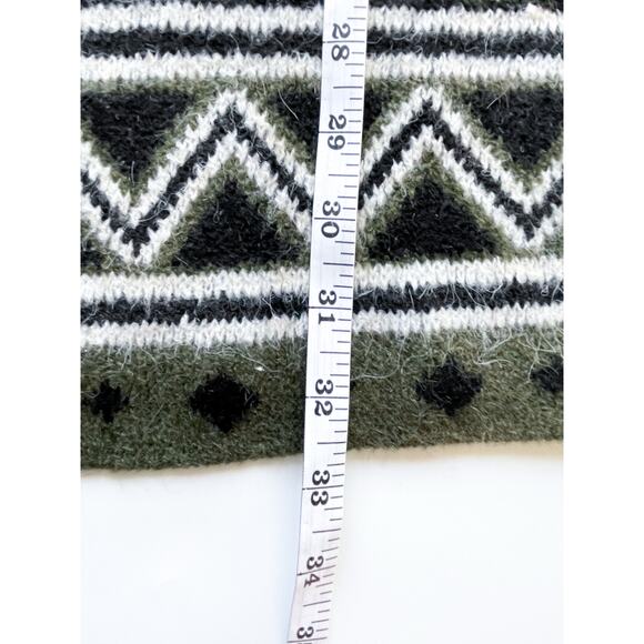 NWT Women's Frye Southwest Pattern Green Cardigan Sweater Size Medium - Picture 6 of 6